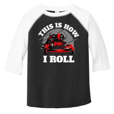 This Is How I Roll Zero Turn Riding Lawn Mower Image Toddler Fine Jersey T-Shirt