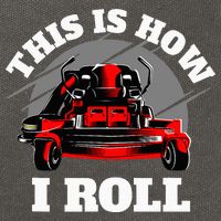 This Is How I Roll Zero Turn Riding Lawn Mower Image Cotton Canvas Backpack