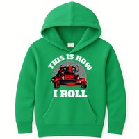 This Is How I Roll Zero Turn Riding Lawn Mower Image Kids Hoodie