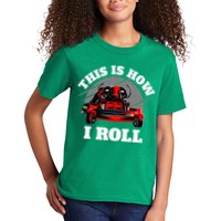 This Is How I Roll Zero Turn Riding Lawn Mower Image Kids T-Shirt