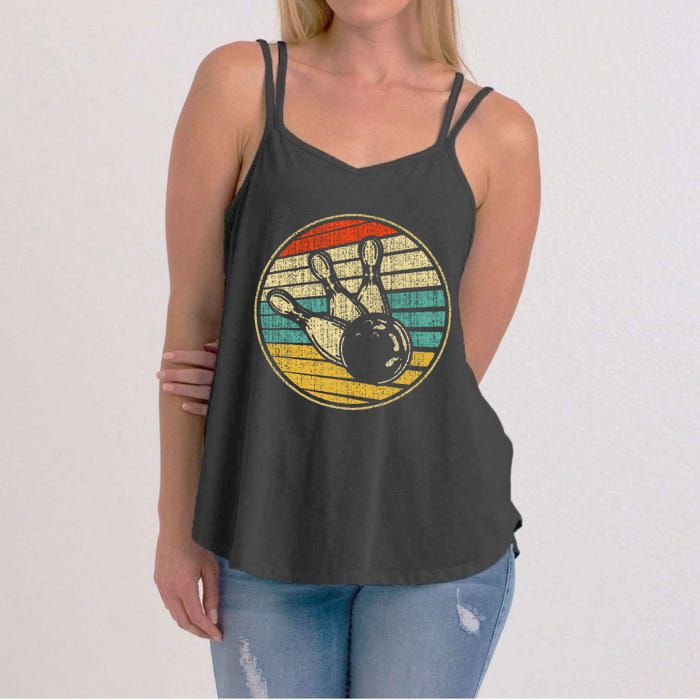 This Is How I Roll Vintage Retro Bowling 60s 70s Bowler Women's Strappy Tank