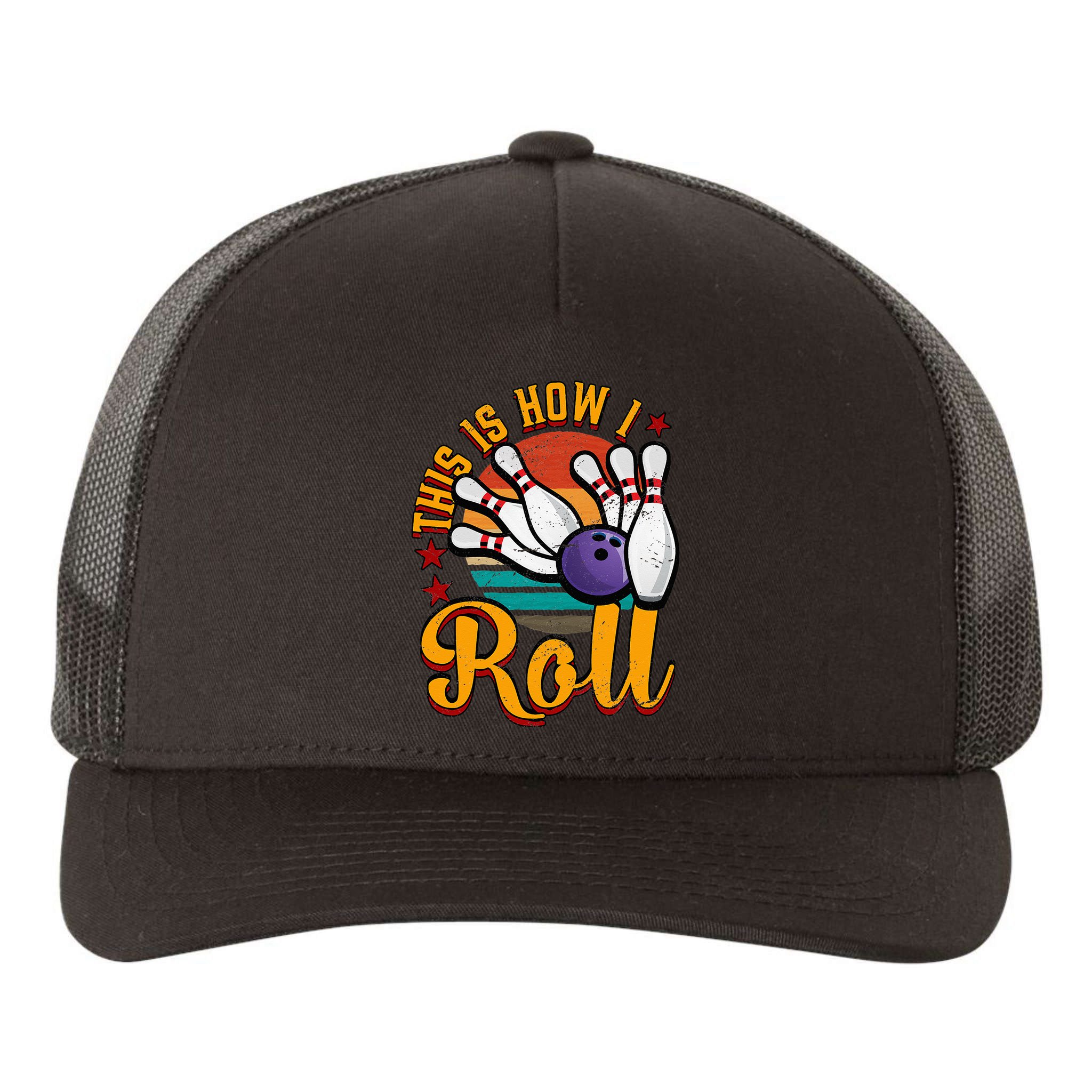 This Is How I Roll Bowling Yupoong Adult 5-Panel Trucker Hat