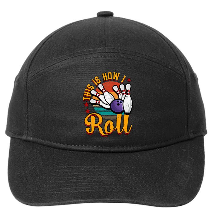 This Is How I Roll Bowling 7-Panel Snapback Hat