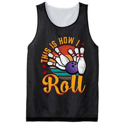 This Is How I Roll Bowling Mesh Reversible Basketball Jersey Tank