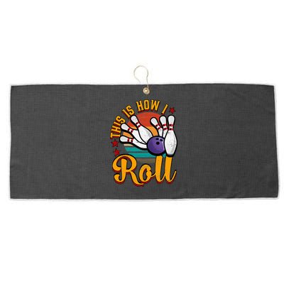 This Is How I Roll Bowling Large Microfiber Waffle Golf Towel