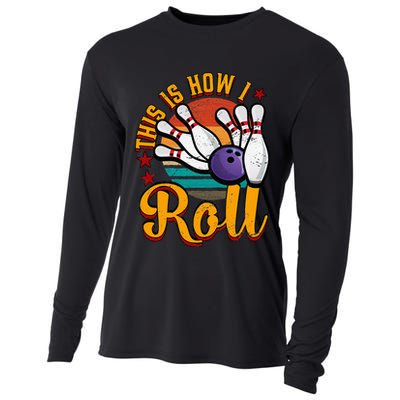 This Is How I Roll Bowling Cooling Performance Long Sleeve Crew