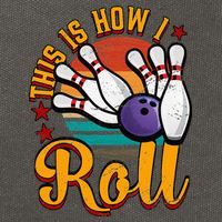 This Is How I Roll Bowling Cotton Canvas Backpack