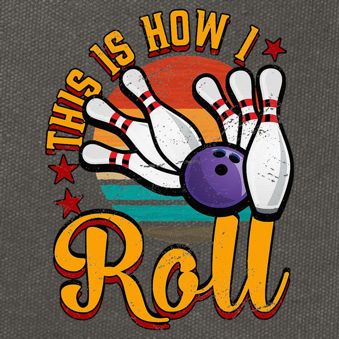 This Is How I Roll Bowling Cotton Canvas Backpack