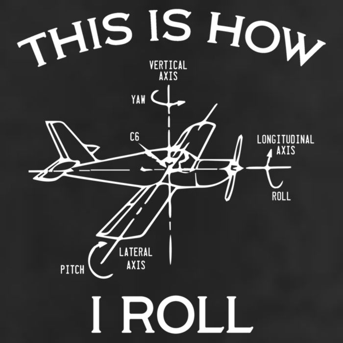 This Is How I Roll Airplane Aircraft Pilot Flying Plane Gift Golf Towel