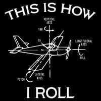 This Is How I Roll Airplane Aircraft Pilot Flying Plane Gift Cropped Pullover Crew