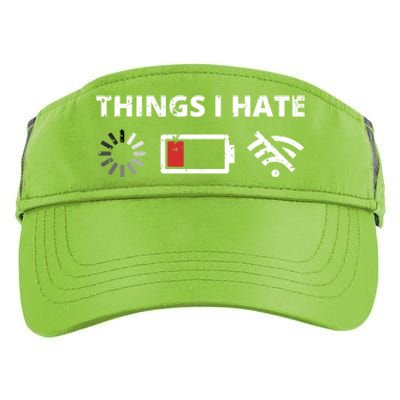 Things I Hate Programmer Outfit Gamer Fun Gift Funny Gift Adult Drive Performance Visor