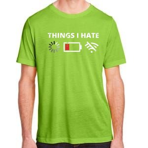 Things I Hate Programmer Outfit Gamer Fun Gift Funny Gift Adult ChromaSoft Performance T-Shirt