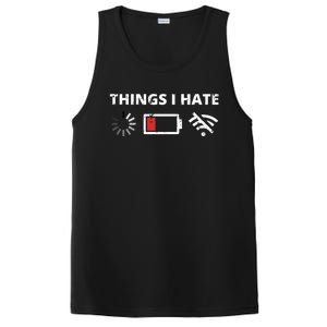 Things I Hate Programmer Outfit Gamer Fun Gift Funny Gift PosiCharge Competitor Tank