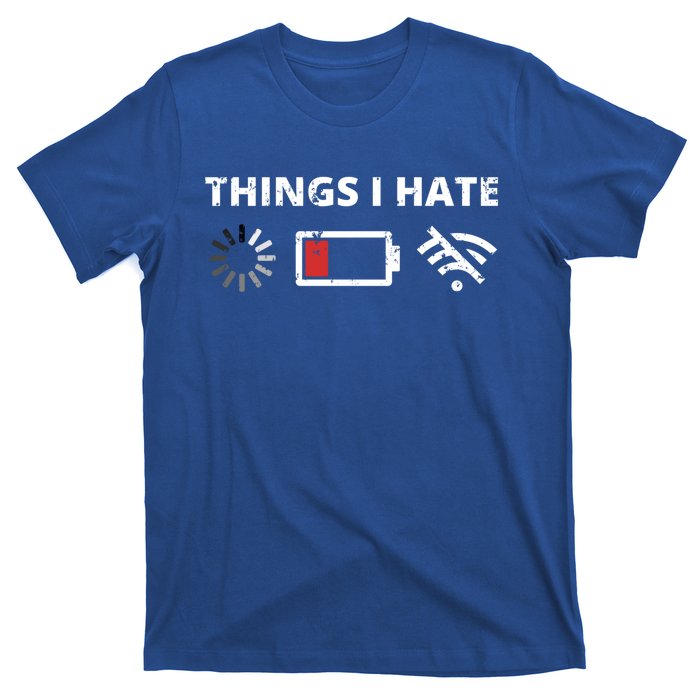 Things I Hate Programmer Outfit Gamer Fun Gift Funny Gift T-Shirt