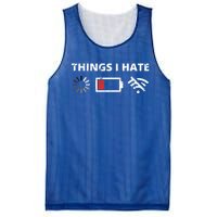 Things I Hate Programmer Outfit Gamer Fun Gift Funny Gift Mesh Reversible Basketball Jersey Tank