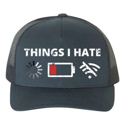 Things I Hate Programmer Outfit Gamer Fun Gift Funny Gift Yupoong Adult 5-Panel Trucker Hat