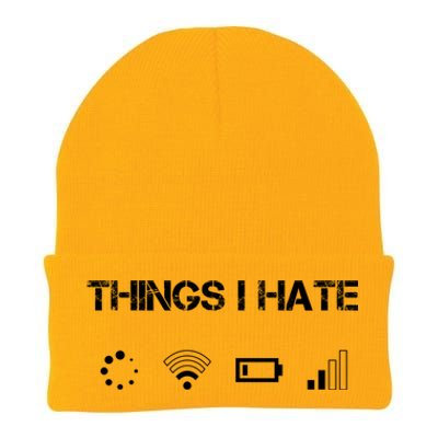 Things I Hate Great Gift Funny Programmer Computer Scientist Gamers Cute Gift Knit Cap Winter Beanie