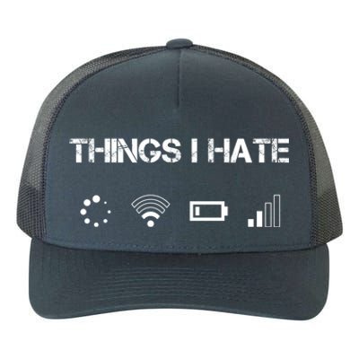 Things I Hate Great Gift Funny Programmer Computer Scientist Gamers Cute Gift Yupoong Adult 5-Panel Trucker Hat