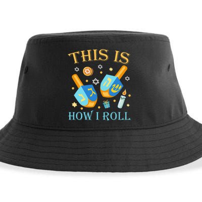 This Is How I Roll Hanukkah Dreidel Chanukah Jew Gift  Sustainable Bucket Hat