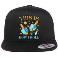 This Is How I Roll Hanukkah Dreidel Chanukah Jew Gift  Flat Bill Trucker Hat