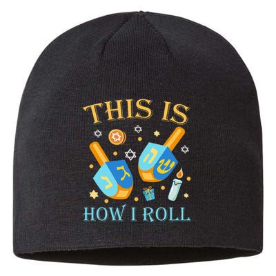 This Is How I Roll Hanukkah Dreidel Chanukah Jew Gift  Sustainable Beanie