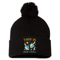 This Is How I Roll Hanukkah Dreidel Chanukah Jew Gift  Pom Pom 12in Knit Beanie