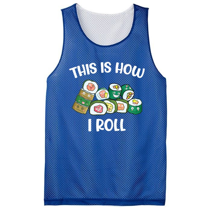 This Is How I Roll Kawaii Anime Funny Sushi Lover Great Gift Mesh Reversible Basketball Jersey Tank