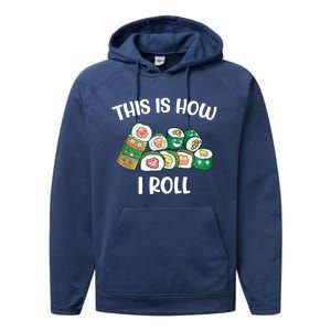 This Is How I Roll Kawaii Anime Funny Sushi Lover Great Gift Performance Fleece Hoodie