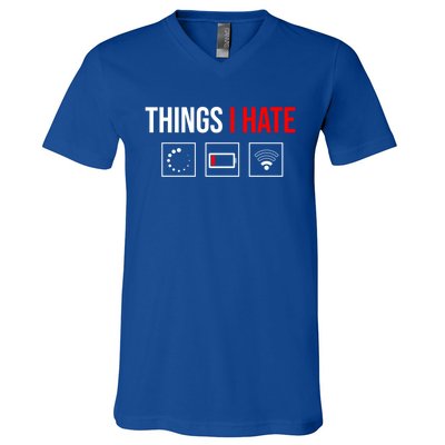 Things I Hate Programmer Outfit Gamer Fun Funny Gift Idea And Gaming Gift V-Neck T-Shirt