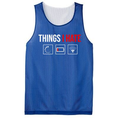 Things I Hate Programmer Outfit Gamer Fun Funny Gift Idea And Gaming Gift Mesh Reversible Basketball Jersey Tank