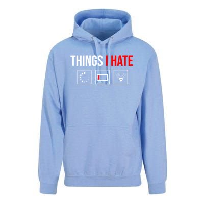 Things I Hate Programmer Outfit Gamer Fun Funny Gift Idea And Gaming Gift Unisex Surf Hoodie