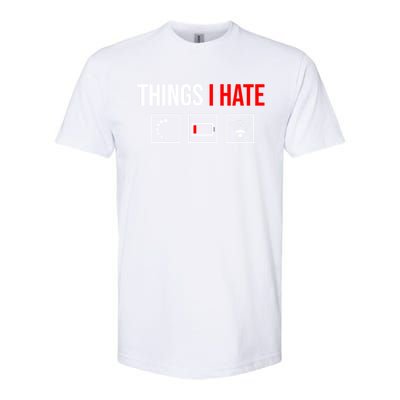 Things I Hate Programmer Outfit Gamer Fun Funny Gift Idea And Gaming Gift Softstyle CVC T-Shirt