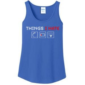 Things I Hate Programmer Outfit Gamer Fun Funny Gift Idea And Gaming Gift Ladies Essential Tank