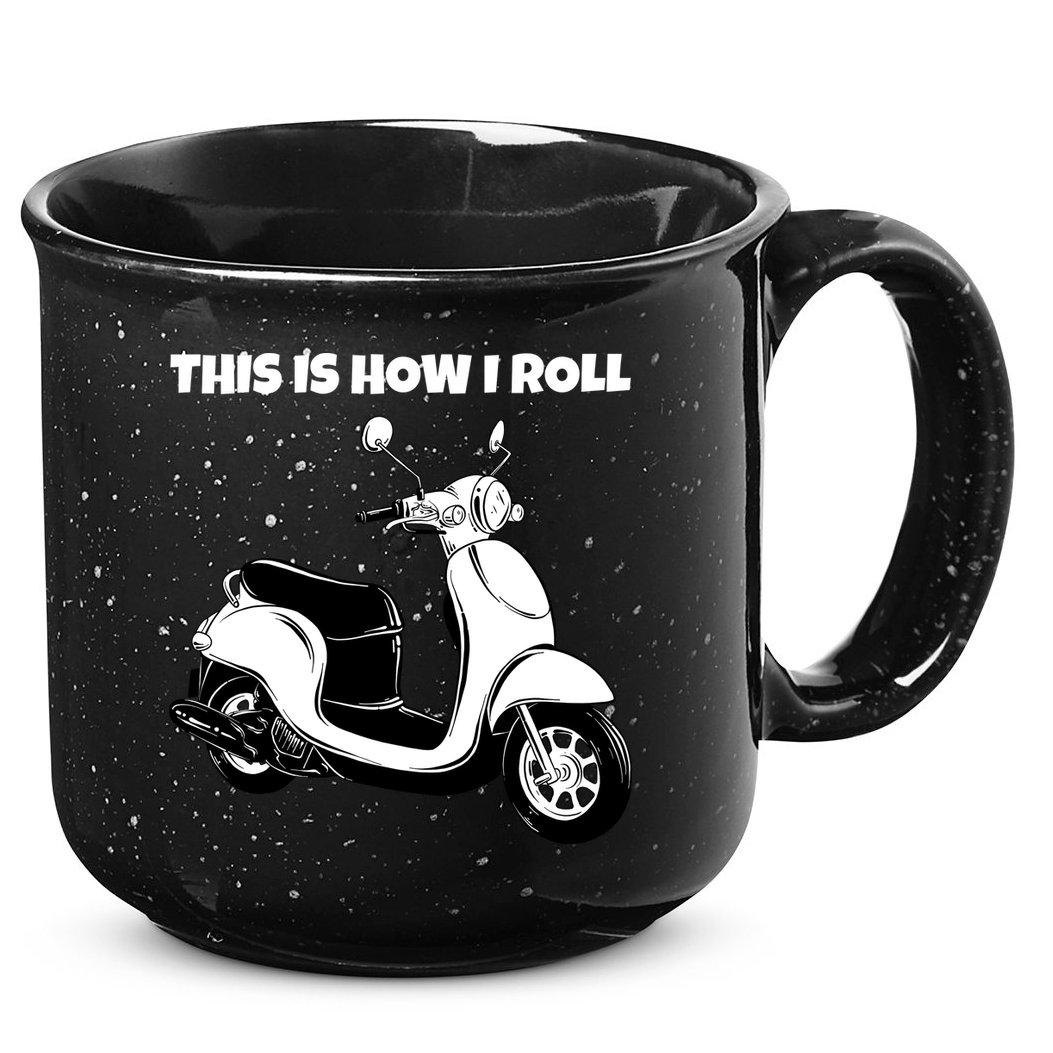 This Is How I Roll Scooter 15oz Campfire Ceramic Mug