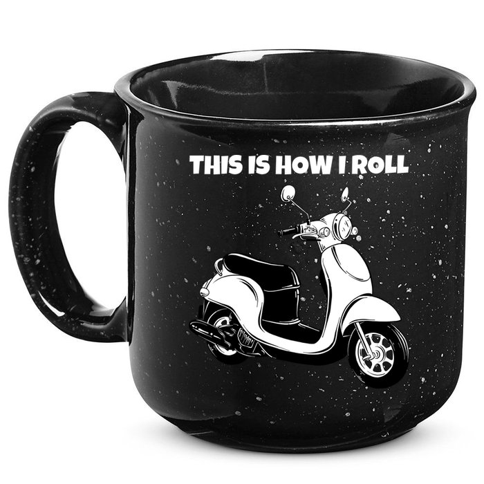 This Is How I Roll Scooter 15oz Campfire Ceramic Mug