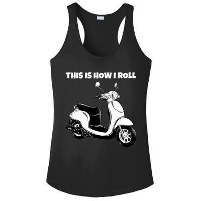 This Is How I Roll Scooter Ladies PosiCharge Competitor Racerback Tank