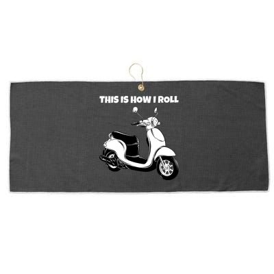 This Is How I Roll Scooter Large Microfiber Waffle Golf Towel