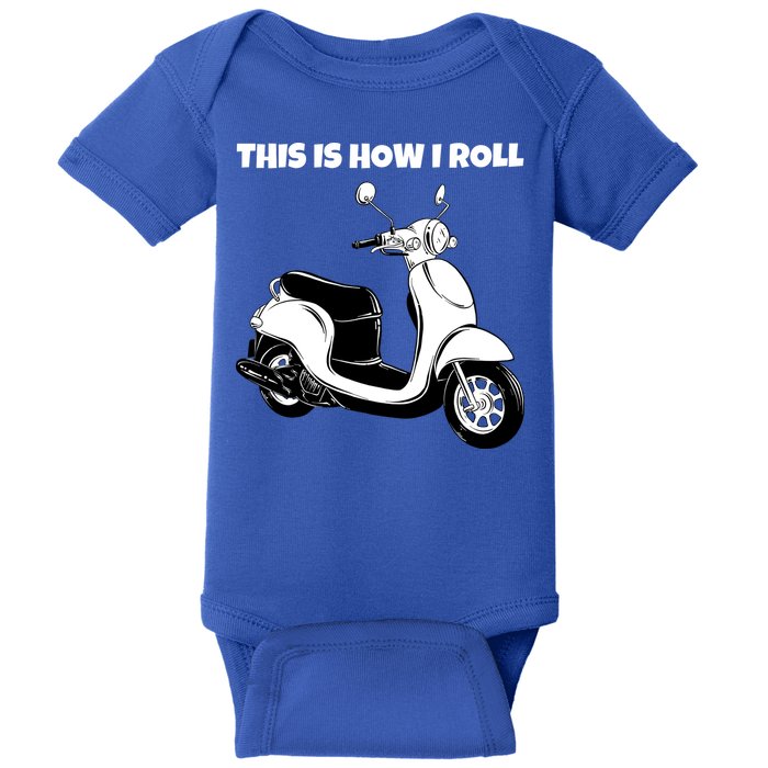 This Is How I Roll Scooter Baby Bodysuit