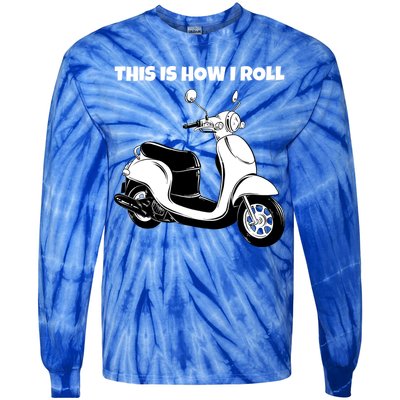 This Is How I Roll Scooter Tie-Dye Long Sleeve Shirt