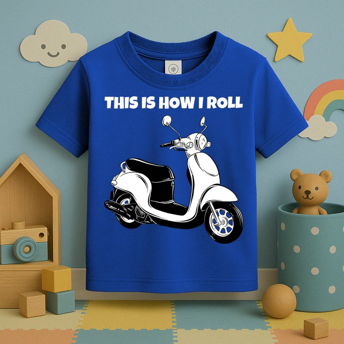 This Is How I Roll Scooter Toddler T-Shirt