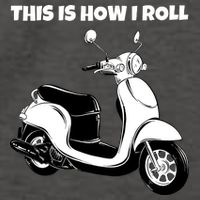 This Is How I Roll Scooter Vector Backpack