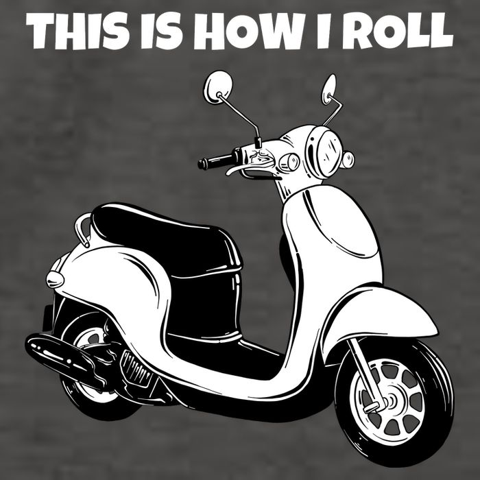 This Is How I Roll Scooter Vector Backpack
