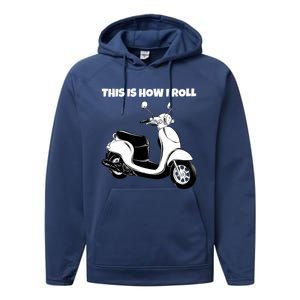 This Is How I Roll Scooter Performance Fleece Hoodie