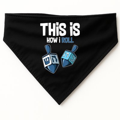 This Is How I Roll Draydel Trendl Hanukkah USA-Made Doggie Bandana