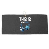 This Is How I Roll Draydel Trendl Hanukkah Large Microfiber Waffle Golf Towel
