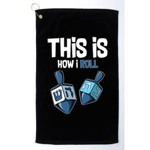 This Is How I Roll Draydel Trendl Hanukkah Platinum Collection Golf Towel