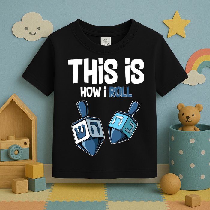 This Is How I Roll Draydel Trendl Hanukkah Toddler T-Shirt