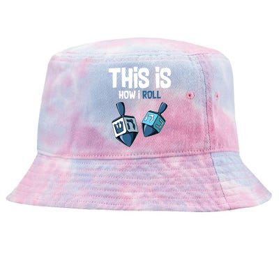 This Is How I Roll Draydel Trendl Hanukkah Tie-Dyed Bucket Hat