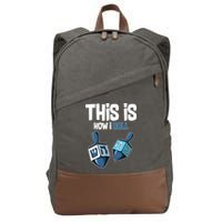 This Is How I Roll Draydel Trendl Hanukkah Cotton Canvas Backpack
