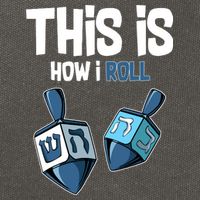 This Is How I Roll Draydel Trendl Hanukkah Cotton Canvas Backpack
